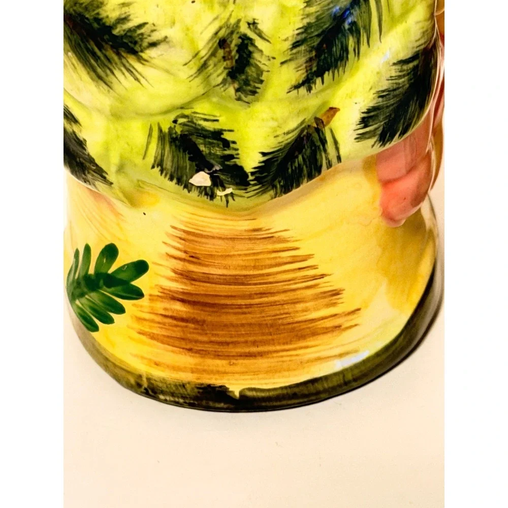 Alco Industries Salt Pepper Shakers Sz OS Tropical Palm Tree Hibiscus Tiki Decor